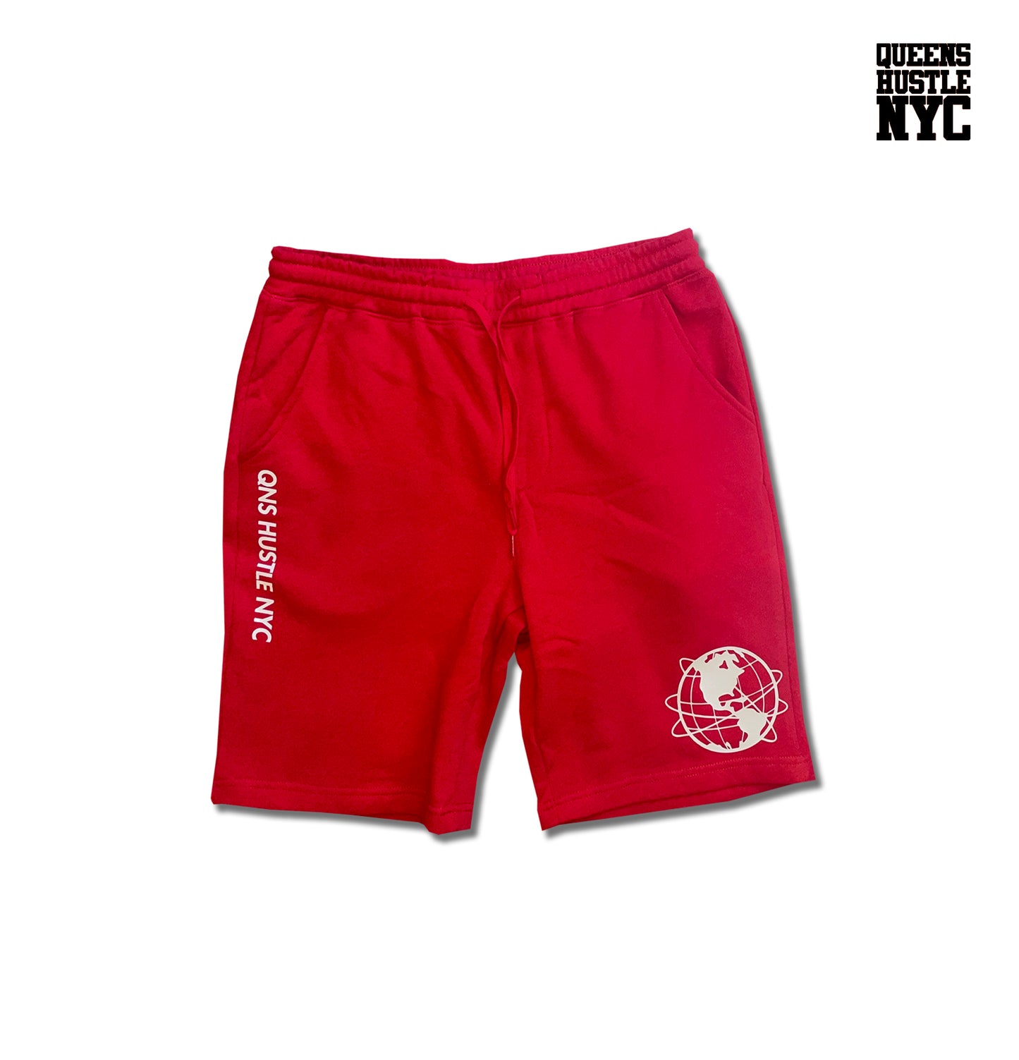 Globe (White) Fleece Shorts