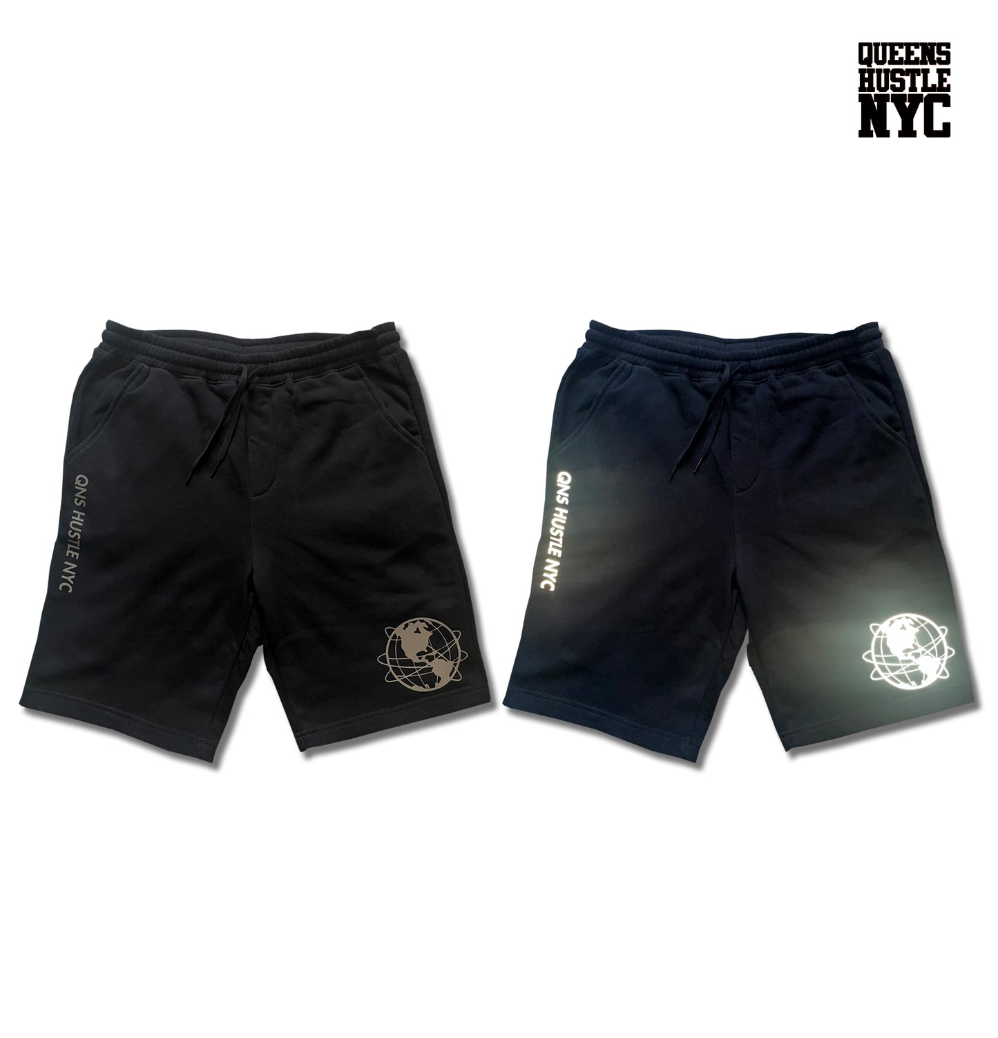 Globe (Reflective) Fleece Shorts